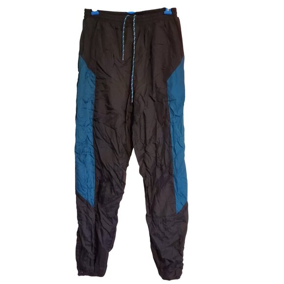 Vintage Givenchy Black Blue Athletic Windbreaker Jogger Pants Size Large - Picture 1 of 12